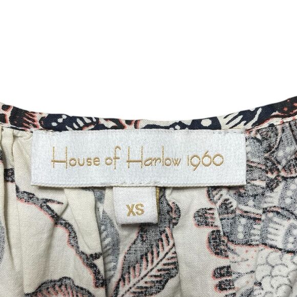 HOUSE OF HARLOW Ozzie Floral Puff Sleeve Dress Size XS - Picture 8 of 8